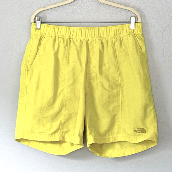 The North Face Other - The North Face Swim Trunks Mens Large Yellow Nylon Mesh Lined Logo Board Shorts